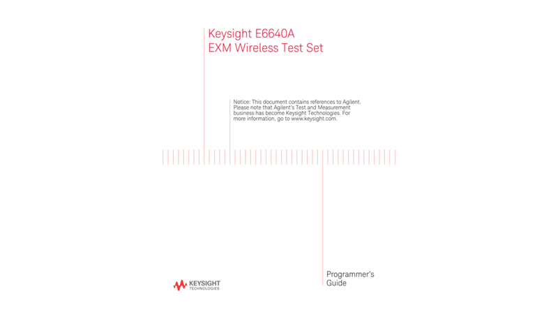 E6640A EXM Wireless Test Set - Programmer's Guide